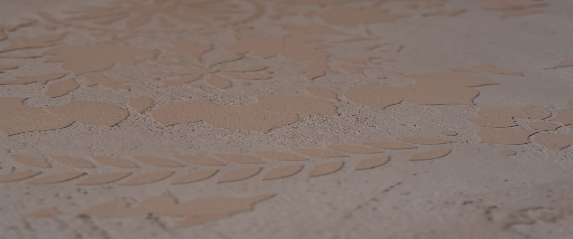 Decorazione effetto cemento con texture in rilievo